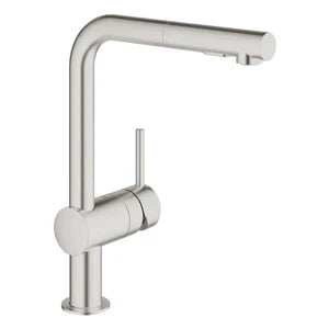 Grohe Minta mitigeur cuisine supersteel douchette extractible - bec-L