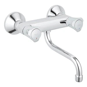 Grohe Costa L mélangeur cuisine modèle mural - chromé - avec bec orientable 200 mm