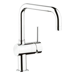 Grohe Minta mitigeur cuisine - chromé - bec anguleux d'écoulement