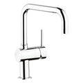 Grohe Minta mitigeur cuisine - chromé - bec anguleux d'écoulement