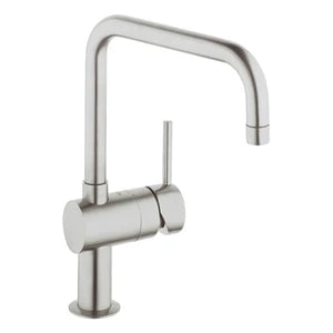 Grohe Minta mitigeur cuisine 1/2 supersteel avec bec-U pivotable