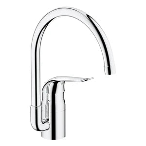 Grohe Eurosmart Care mitigeur cuisine chromé avec bec haut pivitable