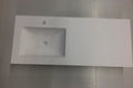 Procasa Solid table-vasque en surface solid avec 1 vasque gauche 1400 x 500 x 20 mm - blanc mat - avec trou robinet