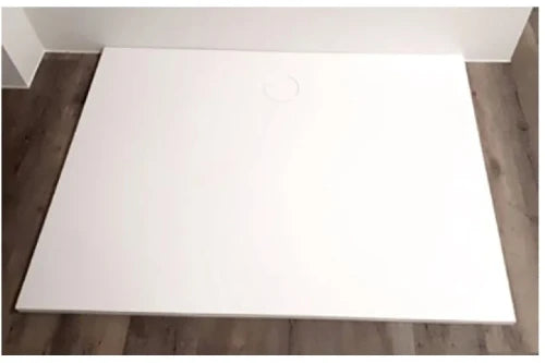 Procasa Solid Shower receveur de douche solid surface 900 x 900 x 26 mm - blanc mat - plaque de finition inclus