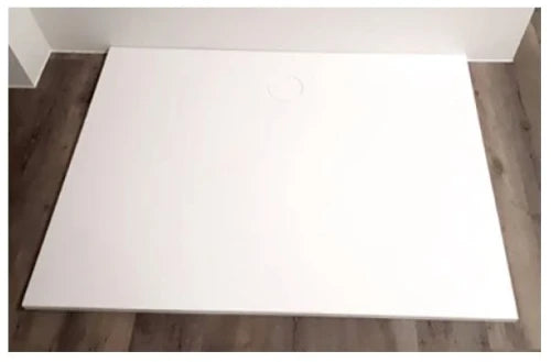 Procasa Solid Shower receveur de douche solid surface 1200 x 900 x 26 mm - blanc mat - plaque de finition inclus