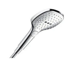 Hansgrohe Select E 120 douchette écosmart chromé Quickclean, 3 jets avec bouton Select, max 9L/min