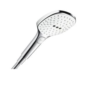 Hansgrohe Select E douchette 120 MM 3 jets blanc/chromé avec bouton Select
