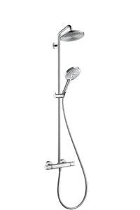 Hansgrohe Select S 240 colonne de douche chromé Ecosmart thermost,douche de tête 24cm,douchette Select 3jet