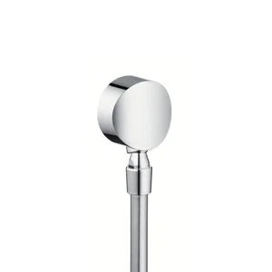Hansgrohe FixFit S coude de raccordement mural 1/2 - chromé - avec articulation sphérique et clapet anti-retour