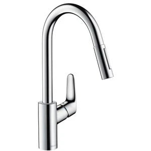 Hansgrohe Focus M41 mitigeur cuisine - chromé - avec douchette extractible
