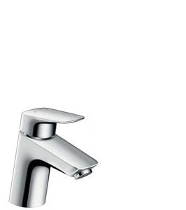 Hansgrohe Logis 70 mitigeur lavabo avec vidage click-clack - chromé - safety function
