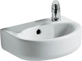 Ideal Standard Connect lave-mains 350 x 260 mm - blanc - avec trou de robinet - avec trop-plein