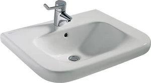 Ideal Standard Contour 21 lavabo pour personnes handicapées 600 x 555 x 195 mm - blanc - avec trou de robinet - avec trop-plein