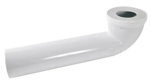 Nicoll coude de raccordement wc 90° FM 107 x 90 mm - modèle long 400 mm
