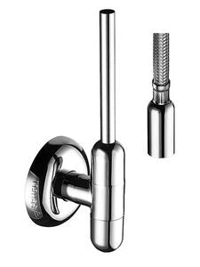 Schell Rondo robinet d'arrêt équerre 1/2 x 10 mm - chromé - avec rosace