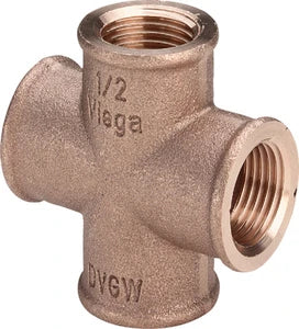 Viega bronze croix 90° FFFF 3/4 x 3/4 x 3/4 x 3/4