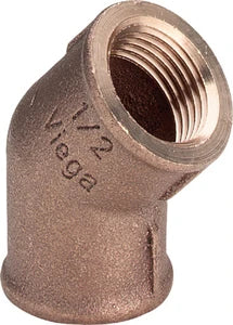 Viega bronze coude 45° FF 3/4 x 3/4