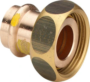 Viega Profipress Gas raccord union en 2 pieces avec ecrou libre joint conique FF 28 x 7/8 F