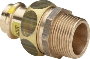 Viega Profipress Gaz raccord 3-pièces étanchéité conique MF 22 x 3/4 M