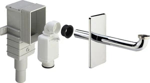 Viega PP siphon encastré pour lavabo 5/4 x 40/50 mm - chromé - in hauteur réglable - convient pour lavabo PMR