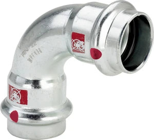 Viega Prestabo acier zingué coude 90° FF 35 x 35 mm