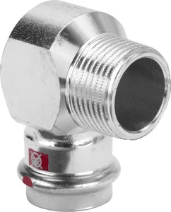 Viega Prestabo acier zingué coude de trasition 90° MF 18 x 1/2 M