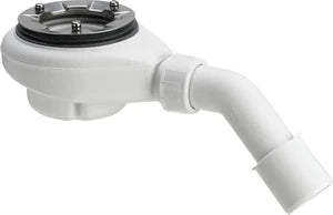Viega Tempoplex siphon de douche 90 mm - nu - sans set de finition - évacuation horizontale - hauteur de montage 80 mm