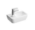 Vitra Integra Hygiene lave-mains 370 x 220 mm - blanc - avec trou de robinet gauche - avec trop-plein