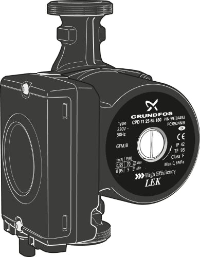 POMPE CIRCULATION NIBE CPD11-25/75 pompe à rég. de vitesse air/eau (16 et 20 kW)