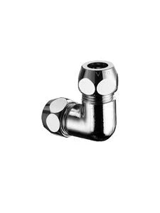 Schell bicône équerre FF 10 x 10 mm - chromé
