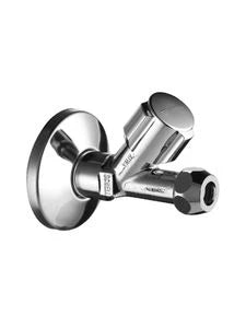 Schell Comfort robinet d'arrêt droit 1/2 x 10 mm - chromé - avec rosace