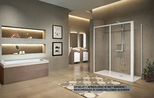 PORTE DE DOUCHE COULISSANTE NOVELLINI LUNES 2.0 114 - 195 ! chromé mat transparent réglable 114/120