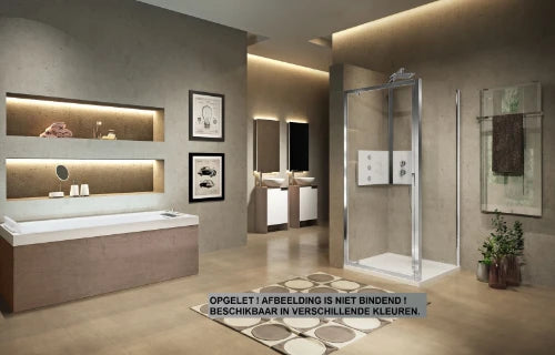 CLOISON LATERALE NOVELLINI LUNES 2.0 84 - 195 ! chromé transparent réglable 84/90