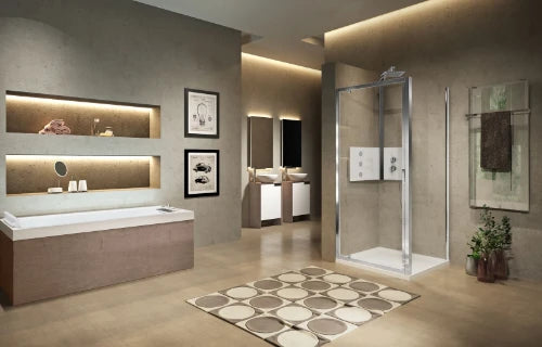 PORTE DE DOUCHE PIVOTANTE NOVELLINI LUNES 2.0 84 - 195 ! matt chromé transparent