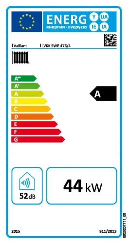 Vaillant ecoVIT exclusive VKK 476/4 solo chaudière à condensation (gaz naturel) 47600 W - label ERP CV: A - raccordement ebus