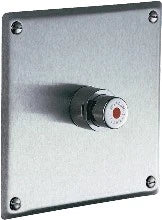 Delabie Tempostop robinet douche 1/2 F temporise - a encastrer - plaque inox