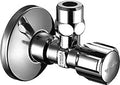 Schell Comfort robinet d'arrêt équerre 1/2 x 10 mm - chromé - avec joint ASAG - avec écrou long et rosace
