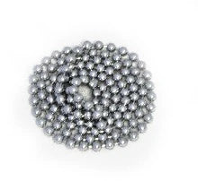 DBJ chaînette en perles 3,2 mm (rouleau 50m) - chromé - prix par mètre