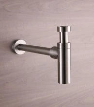 SIPHON BOUTEILLE VOLA 5/4 X 50MM inox brossé design muurbuis 300mm