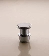 CREPINE VOLA inox brossé sans trop plein avec fonction push-up