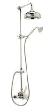 ENSEMBLE DOUCHE COTTAGE VICTORIAN chrome comprenant thermostat-colonne de douche a/tete-set de douche