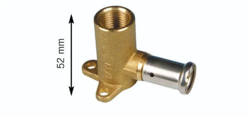 Henco laiton à sertir culasse 90° FF 20 x 1/2 F