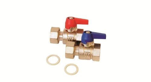 Henco UFH vanne à bille (set 2pcs) FF 4/4 x 4/4 - prix par set