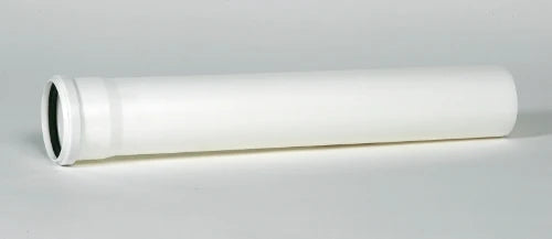 Ubbink Rolux parallel luchttoevoer verlengstuk diam 80mm, lengte 1000mm PP120 wit
