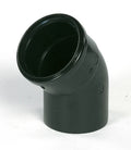 Ubbink Rolux PP coude arrivée d'air 45° MF 80 x 80 mm - noir