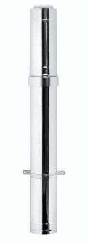 Ubbink Rolux concentrique PP/Inox passage toiture 80/125 mm - avec collerette