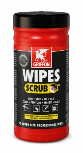 NETTOYAGE UNIVERSEL GRIFFON WIPES avec scrub pour mains - outils - surfaces