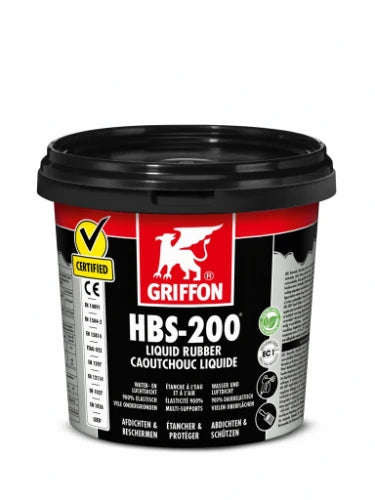 Griffon HBS-200 pâte d'étanchéité 1000 ml - noir - caoutchouc liquide