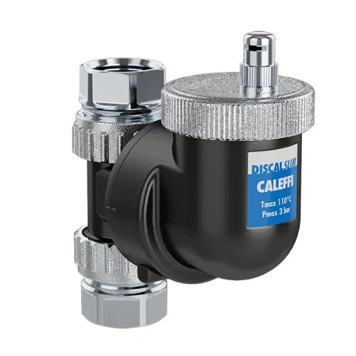 Caleffi 551 DisCalSlim séparateur d'air FF 3/4 x 3/4 - Universel horizontal/vertical - synthétique
