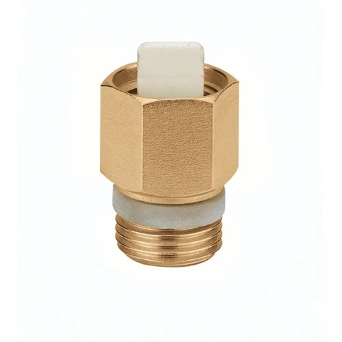 Caleffi 561 vanne d'arrêt pour purgeur 3/8 x 1/2 M - laiton